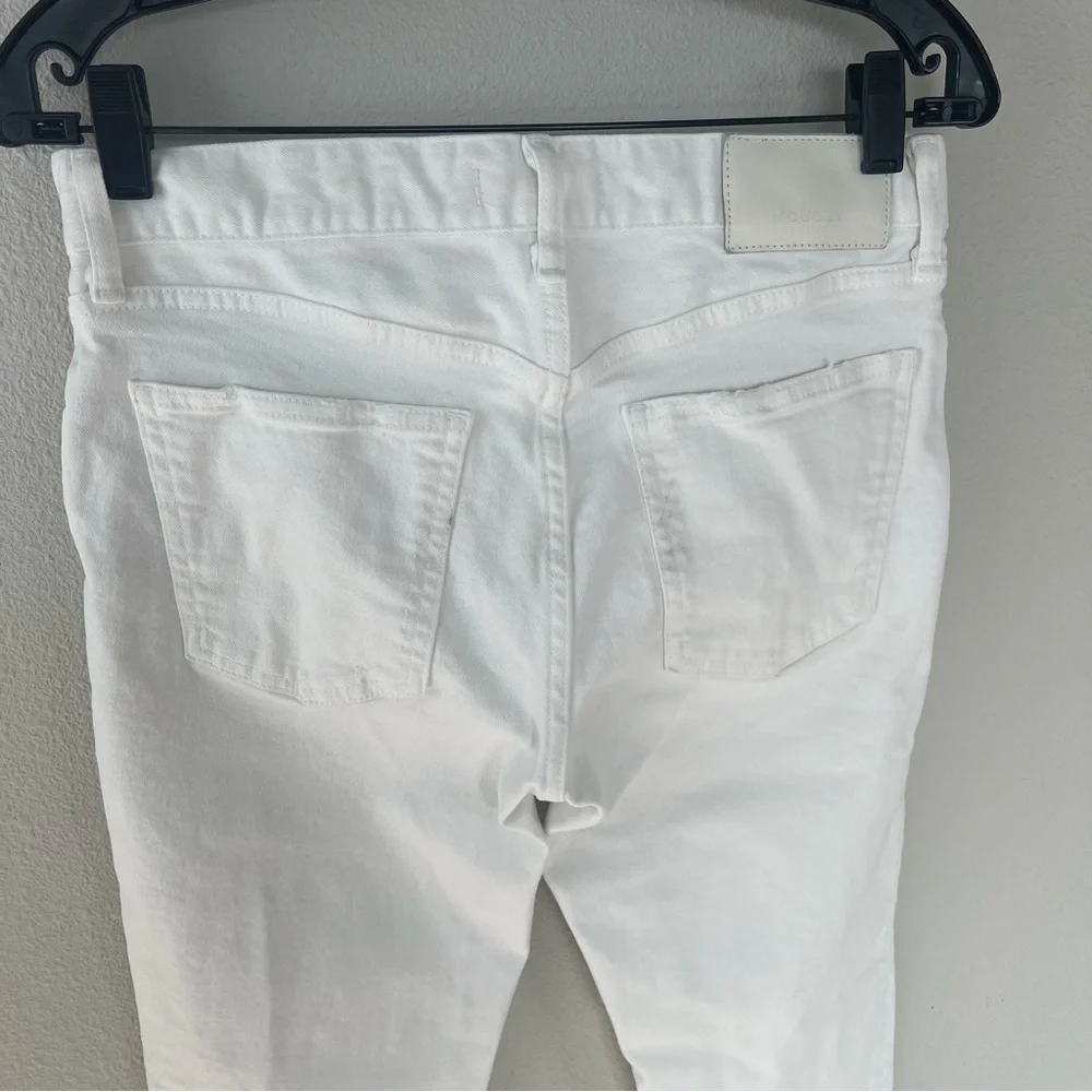 Moussy Vintage Velma Skinny Ankle Jeans White Denim Distressed Women’s 28